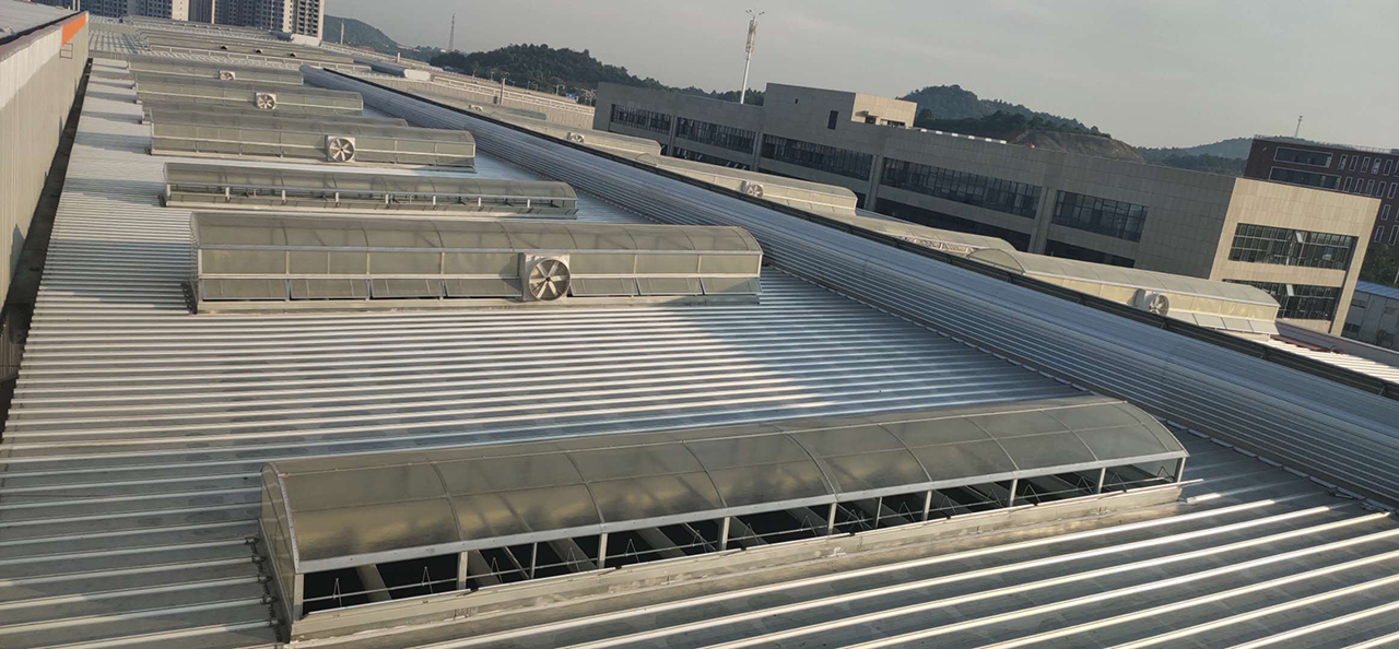 汉德车桥圆拱形排烟天窗、通风气楼（湖南株洲）